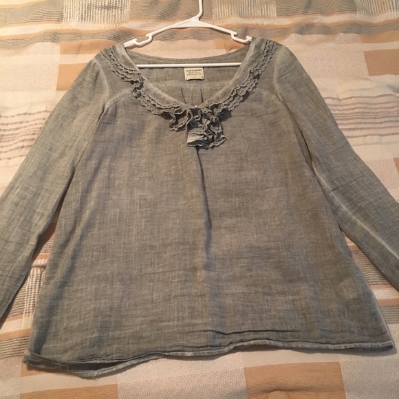Gray cotton top - Picture 1 of 3